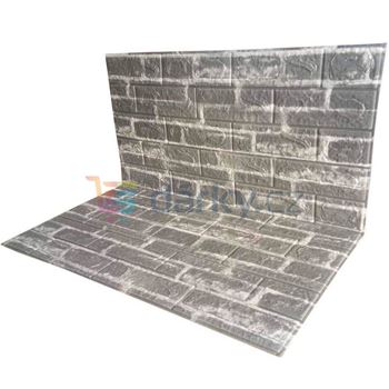 Obrázek z 3D tapeta - šedá cihla 