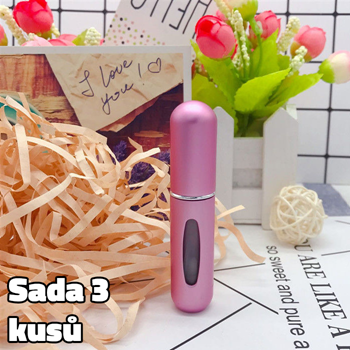 Obrázek z Elegantní rozprašovač na parfémy - růžový 