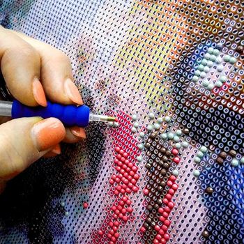Obrázek z Diamantové malování s rámem - sova pálená 
